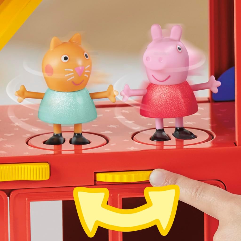 Peppa Pig Peppa’s 2-in-1 Party Bus Playset - 3-Floor Interactive Playset for Ages 3+ 5