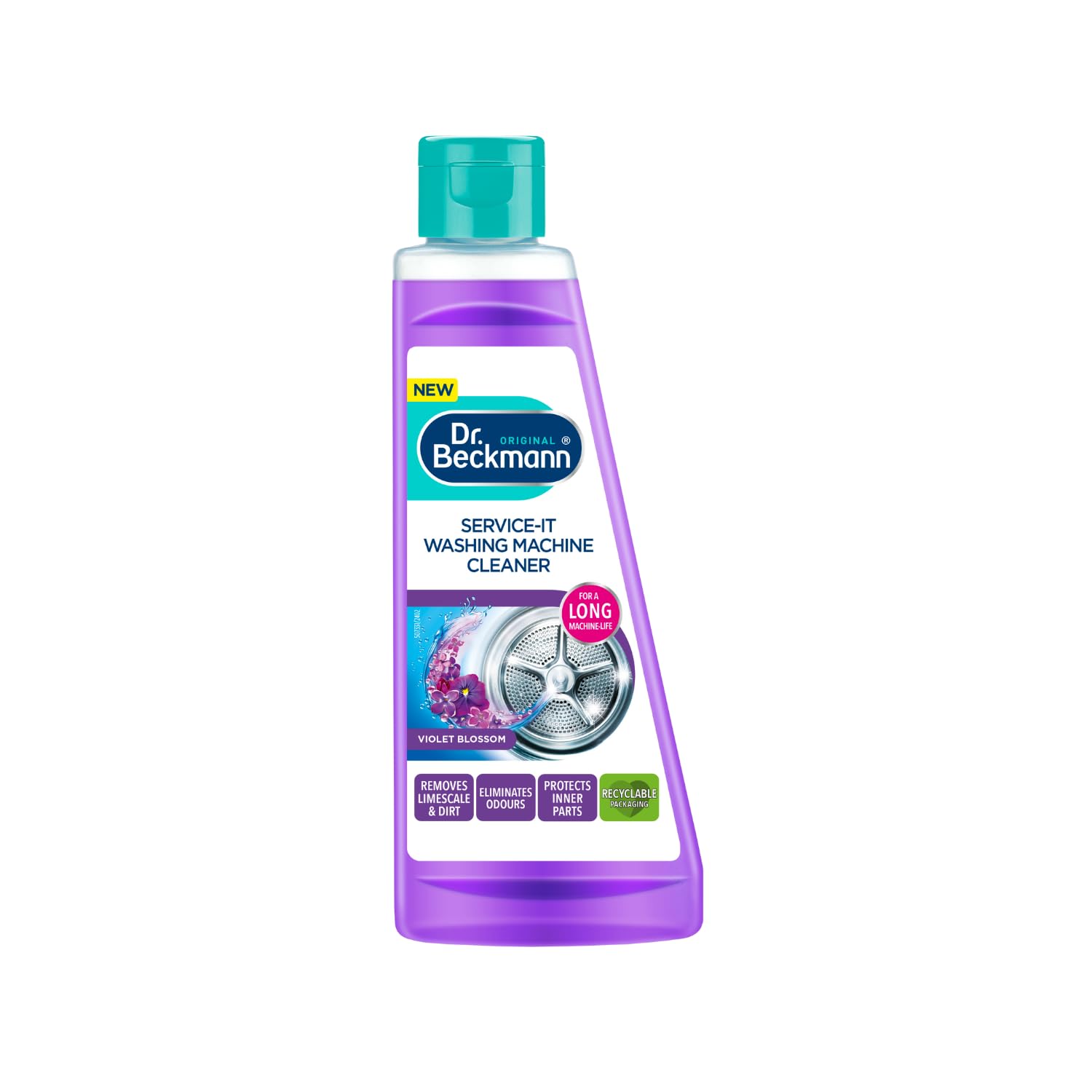 Dr. Beckmann Service-it Washing Machine Cleaner - Removes Limescale & Odours | 250 ml Liquid