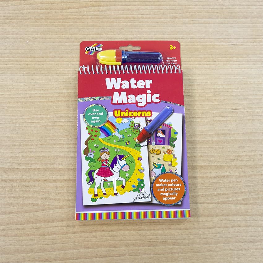 Galt Water Magic Unicorns - Reusable Mess-Free Colouring Book for Kids 9