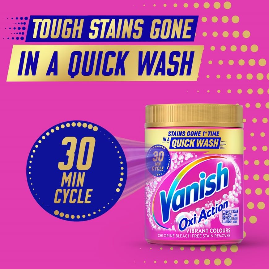 Vanish Gold Oxi Action Stain Remover and Laundry Booster Powder for Colours 1.41kg 14
