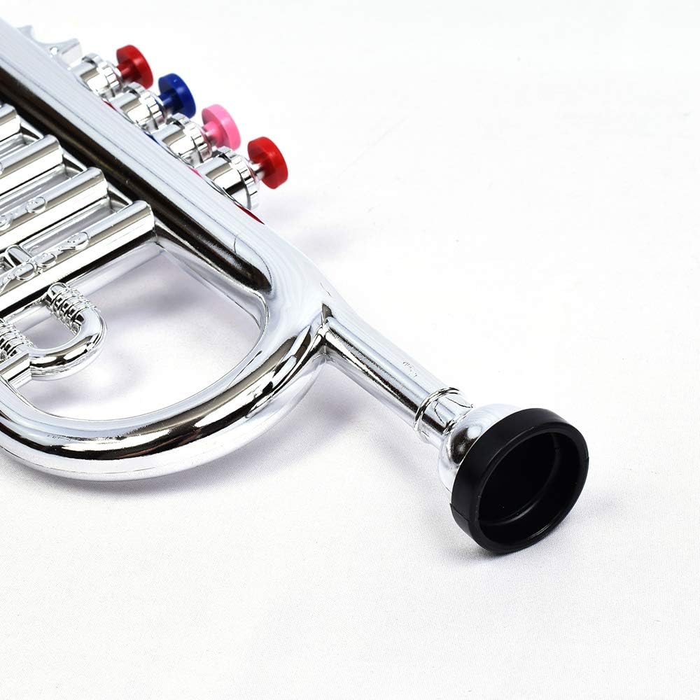 Bontempi 32 4231 4-Note Silver Trumpet - Musical Toy for Kids 3+ 5