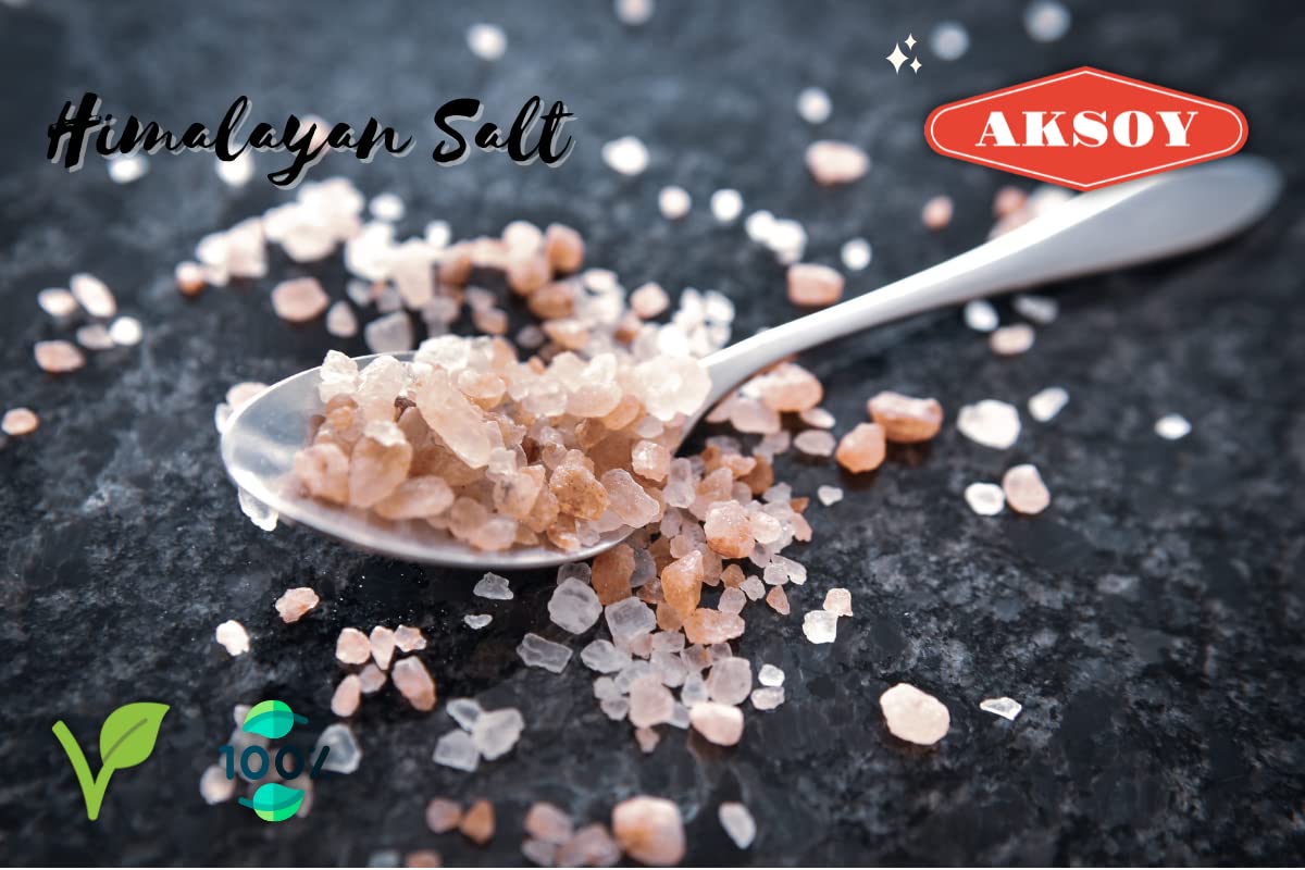 Aksoy Pink Himalayan Salt 1.15KG - Fine Grain, GMO Free, Chemical Free, Premium Himalayan Salt 5
