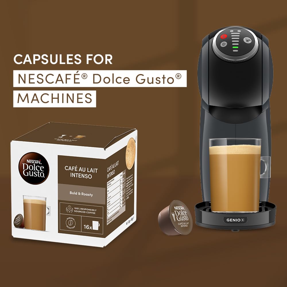 Nescafé Dolce Gusto Café Au Lait Intenso Coffee Pods - 16 Capsules