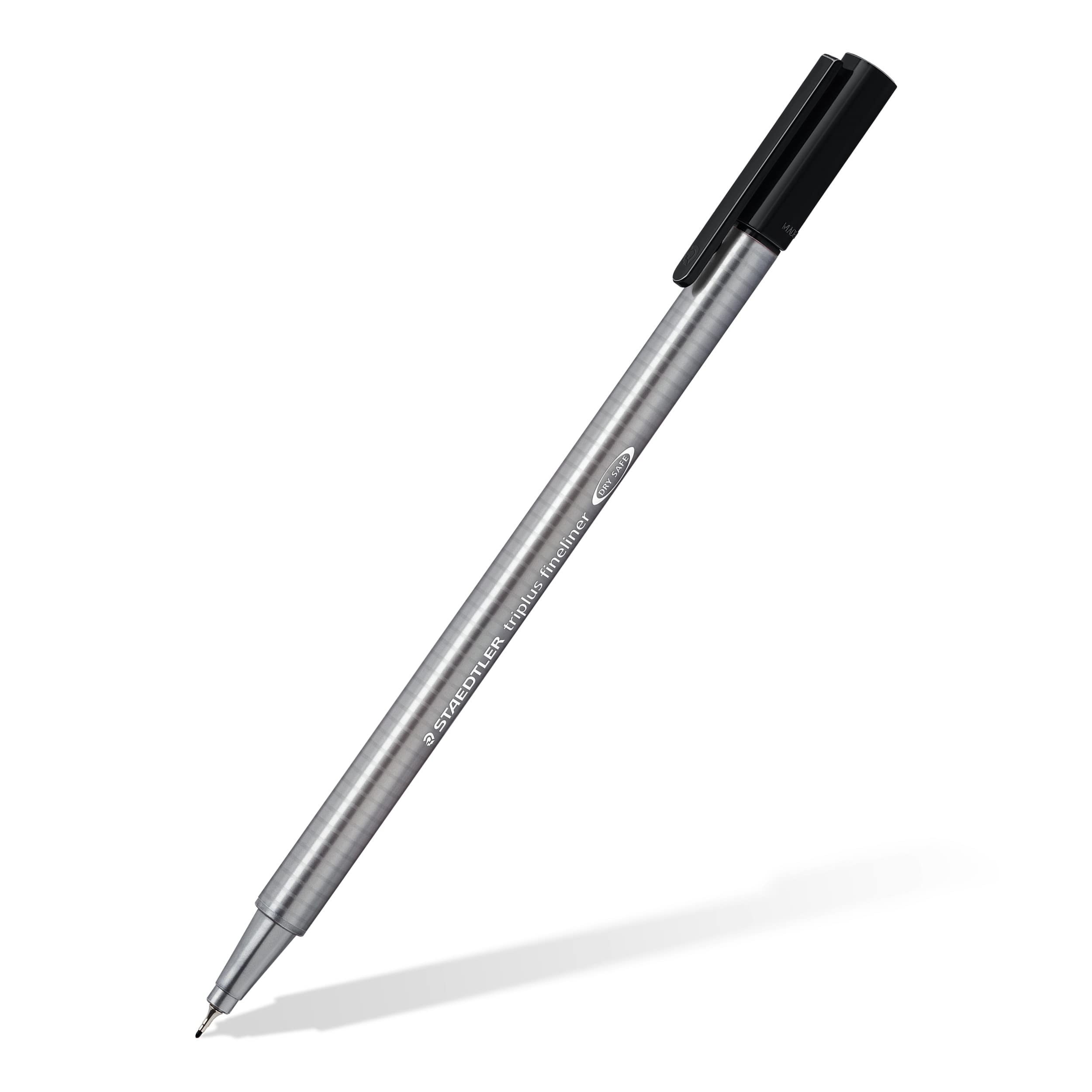STAEDTLER 334-9 Triplus Fineliner Superfine Pen, 0.3mm, Black - Box of 10 1