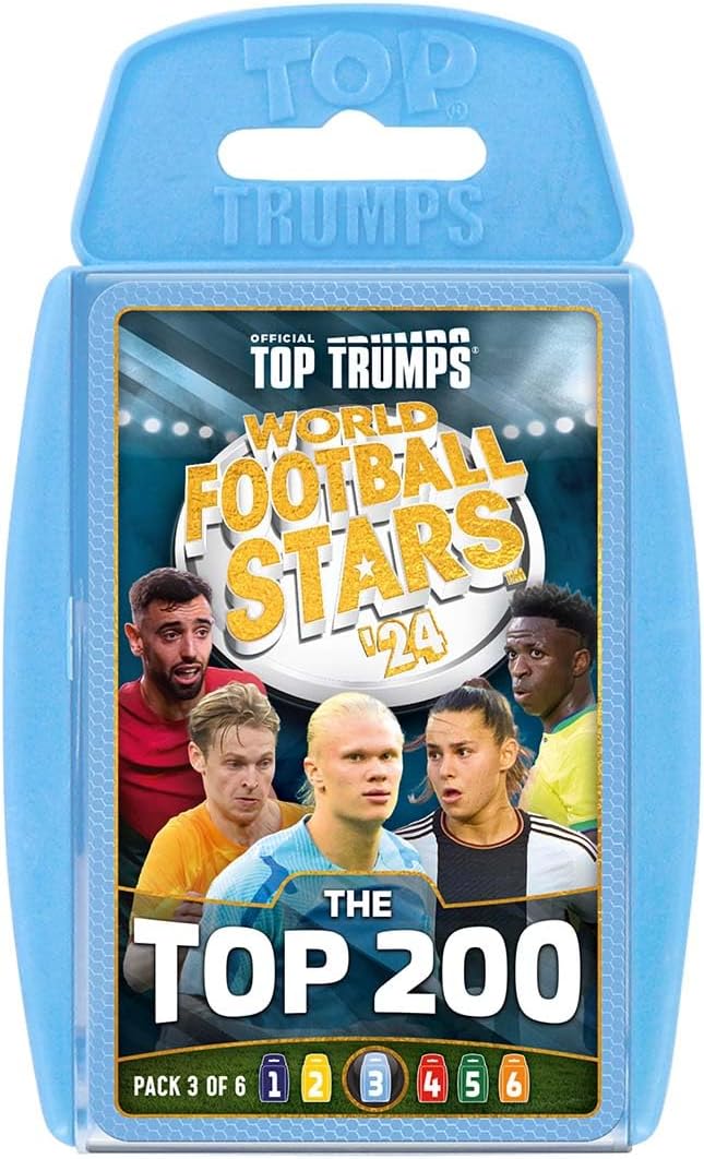 Top Trumps World Football Stars Top 200 Card Game Pack 3