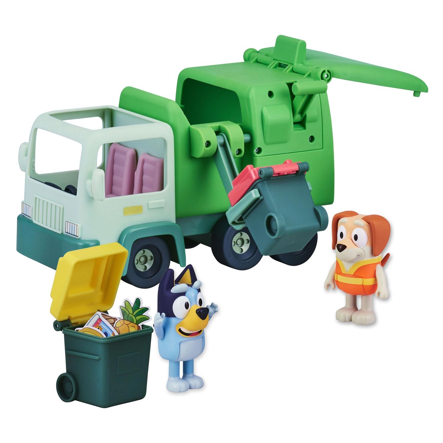 Bluey Garbage Truck Playset with Bluey and Bin Man Figures - Ages 3+