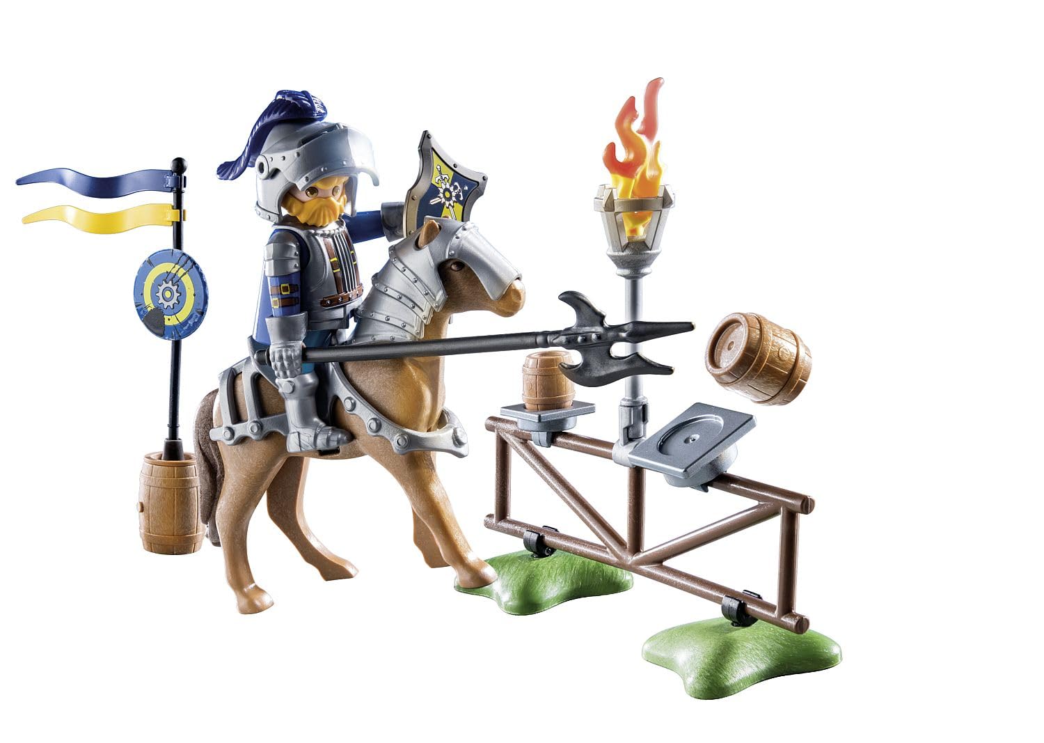 Playmobil 71297 Novelmore Medieval Jousting Area Playset - Knight Training with Horse and Castle, Ages 4+ 12