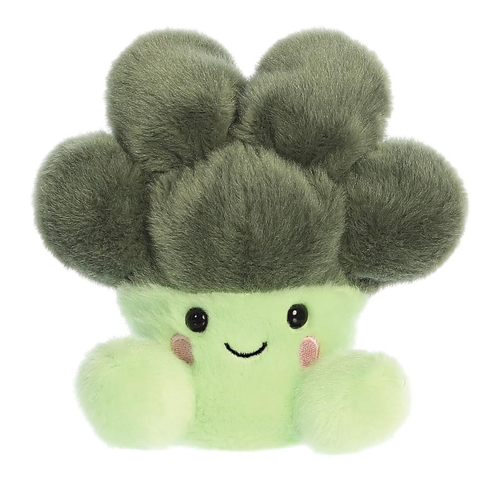 AURORA Palm Pals Luigi Broccoli Stuffed Toy - 5In Green Soft Toy for Unisex Children