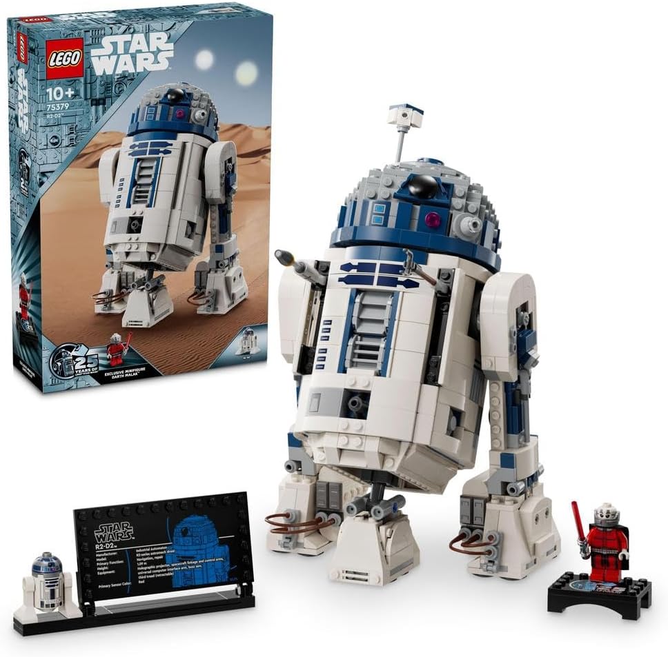 LEGO Star Wars R2-D2 Building Set - 1050-Piece Model with Minifigures for Ages 10+