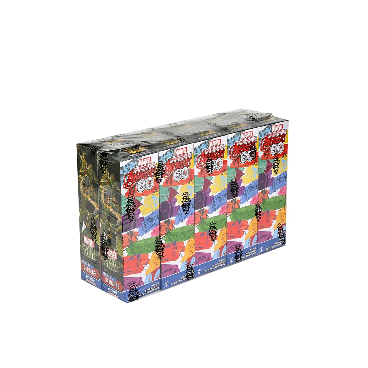 Wizkids Marvel HeroClix: Avengers 60. Jubiläums-Booster-Stein (10er-Box) 12