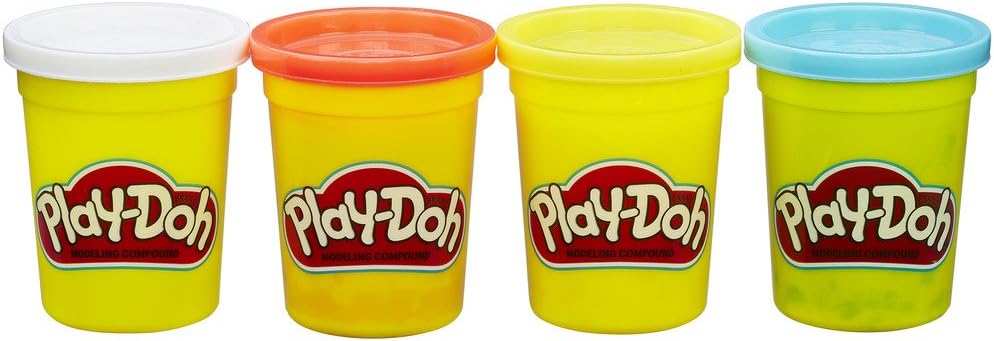 Play-Doh 4-Pack of 4-Ounce Cans - Classic Colours for Kids Ages 2+
