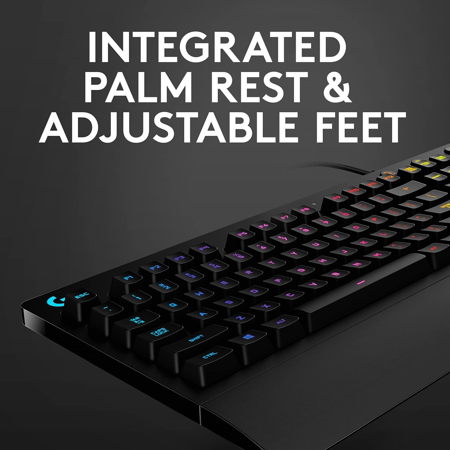 Logitech G213 Prodigy Gaming Keyboard, LIGHTSYNC RGB Backlit Keys, Spill-Resista 5