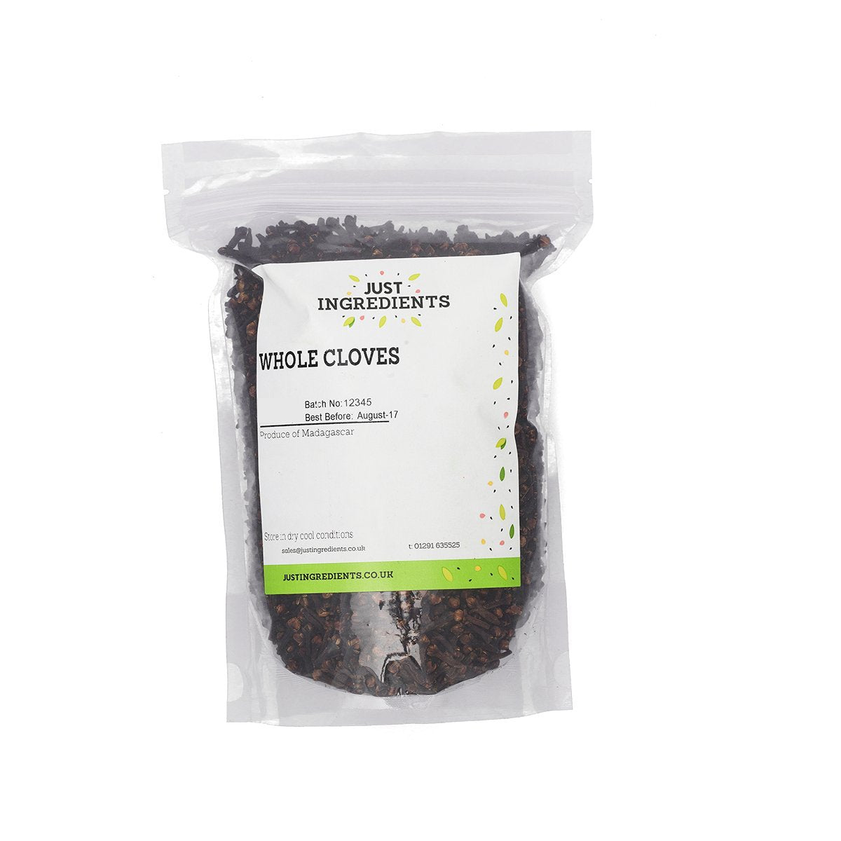 JustIngredients Premier Whole Cloves - 100g | Non-Irradiated, GMO Free | Sourced from Madagascar