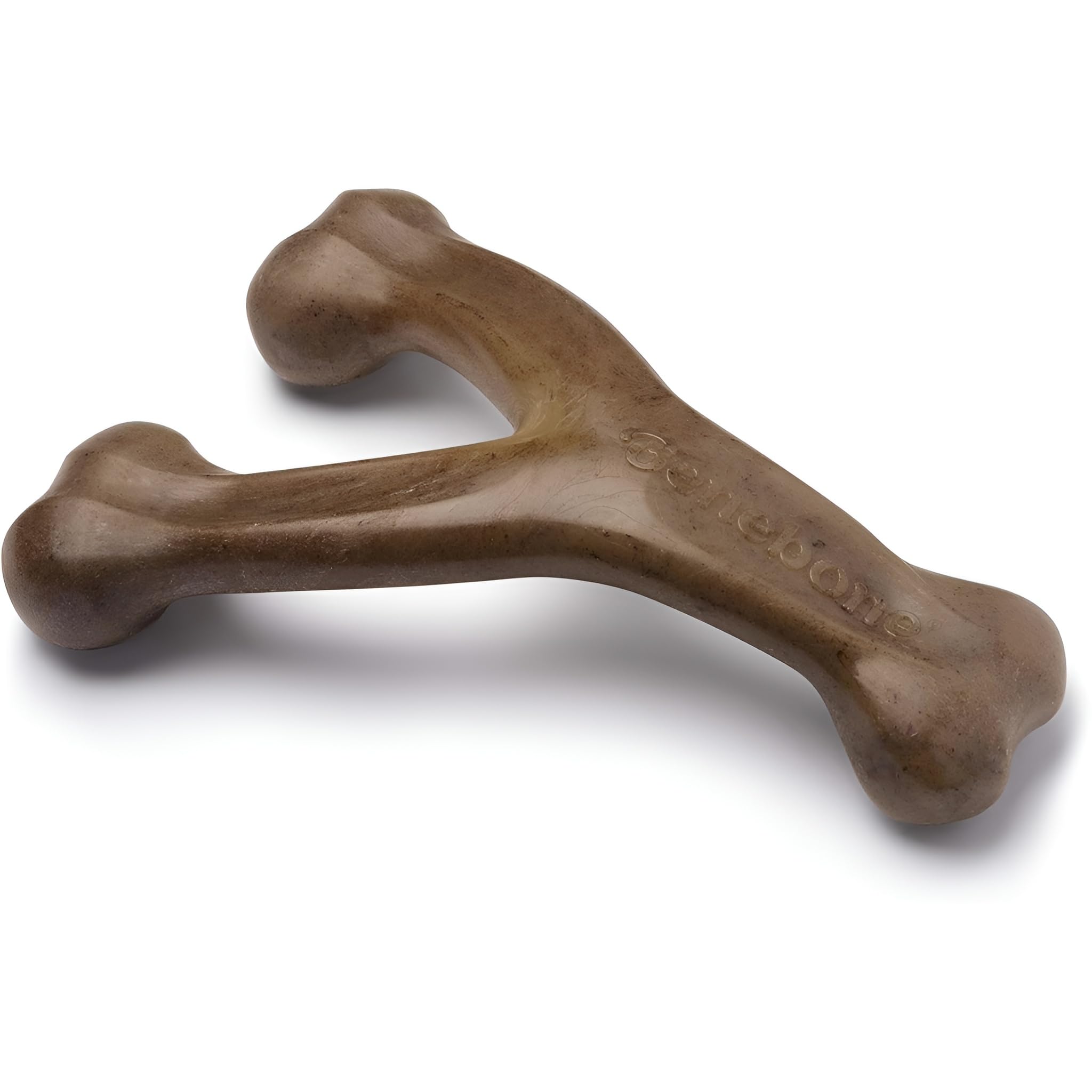 Benebone Wishbone Durable Dog Chew Toy - Bacon Flavor | Giant Size | Heavy Duty