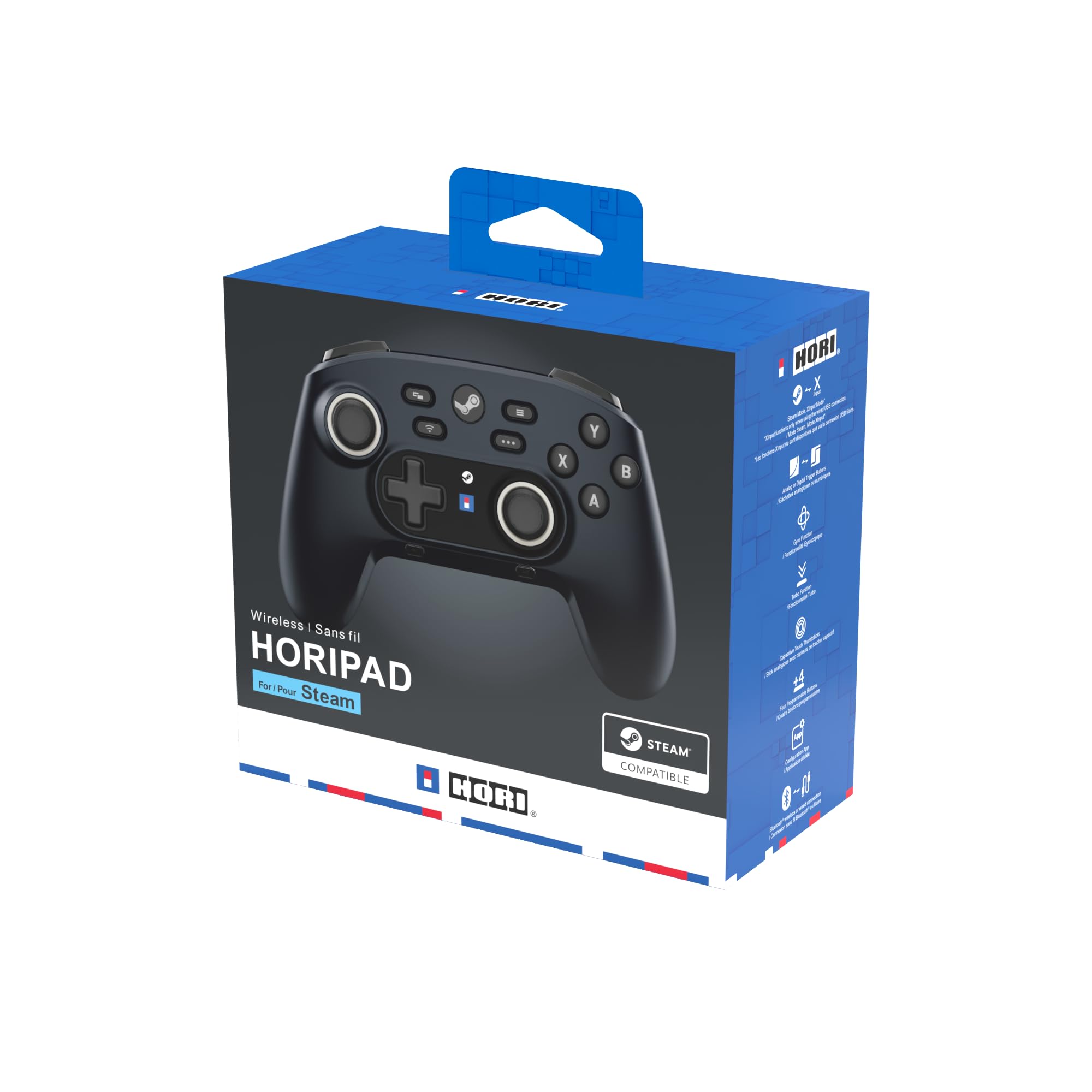HORI Wireless HORIPAD für Steam – Pro Controller für PC &amp; Steam Deck (Midnight Black) 3