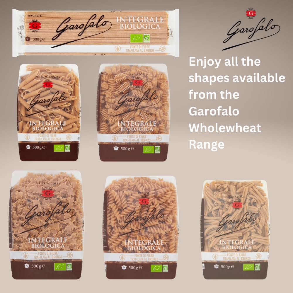 Garofalo Wholewheat Organic Farfalle Pasta - 500g | High Fibre | Protein Source 3