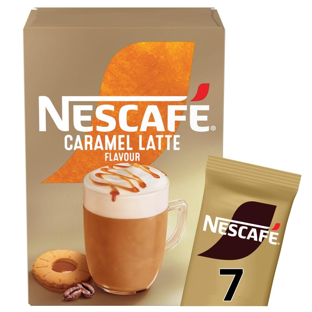 NESCAFÉ Caramel Latte Instant Coffee 7 x 17g Sachets