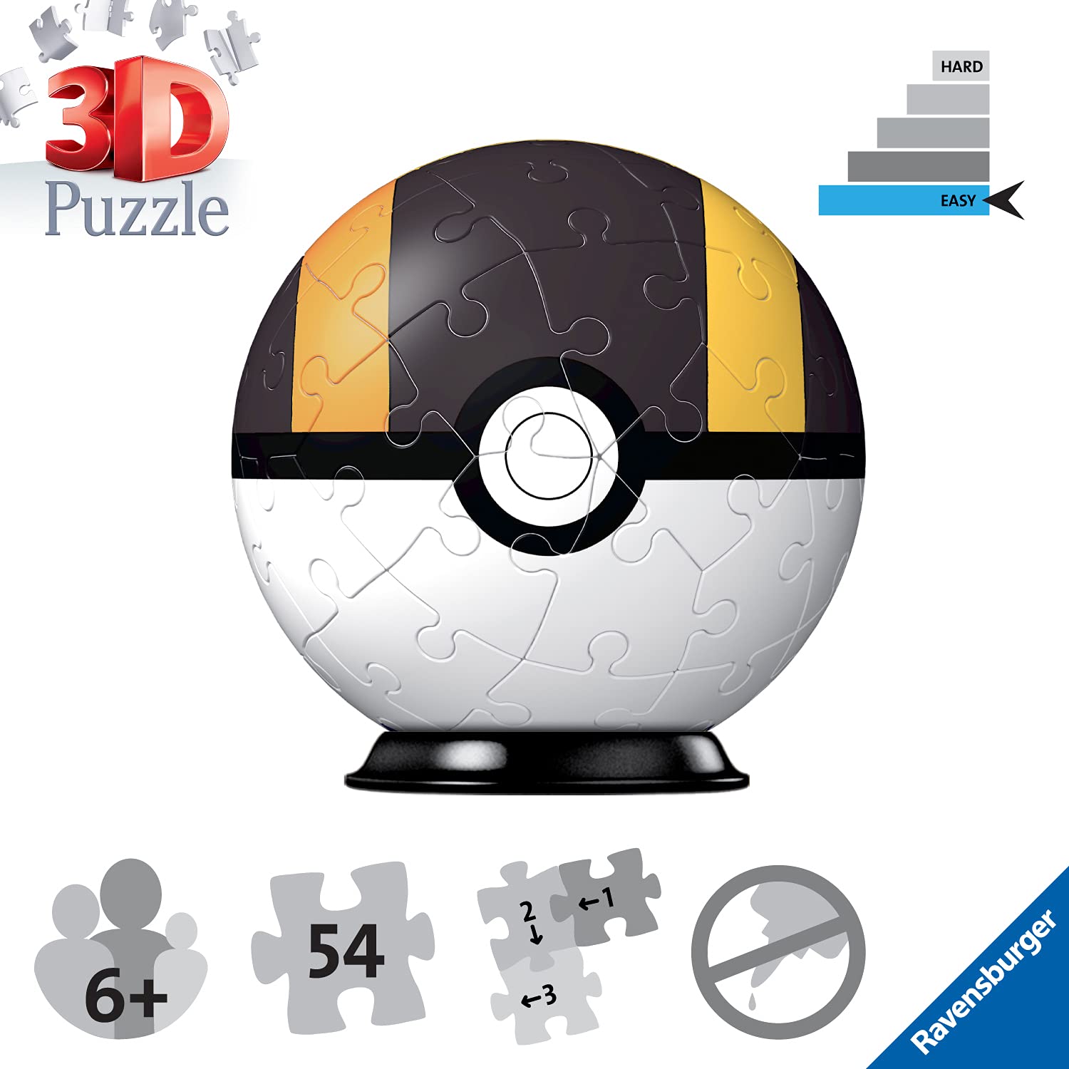 Ravensburger Pokémon Ultra Ball 3D Puzzleball - 54 Teile 3