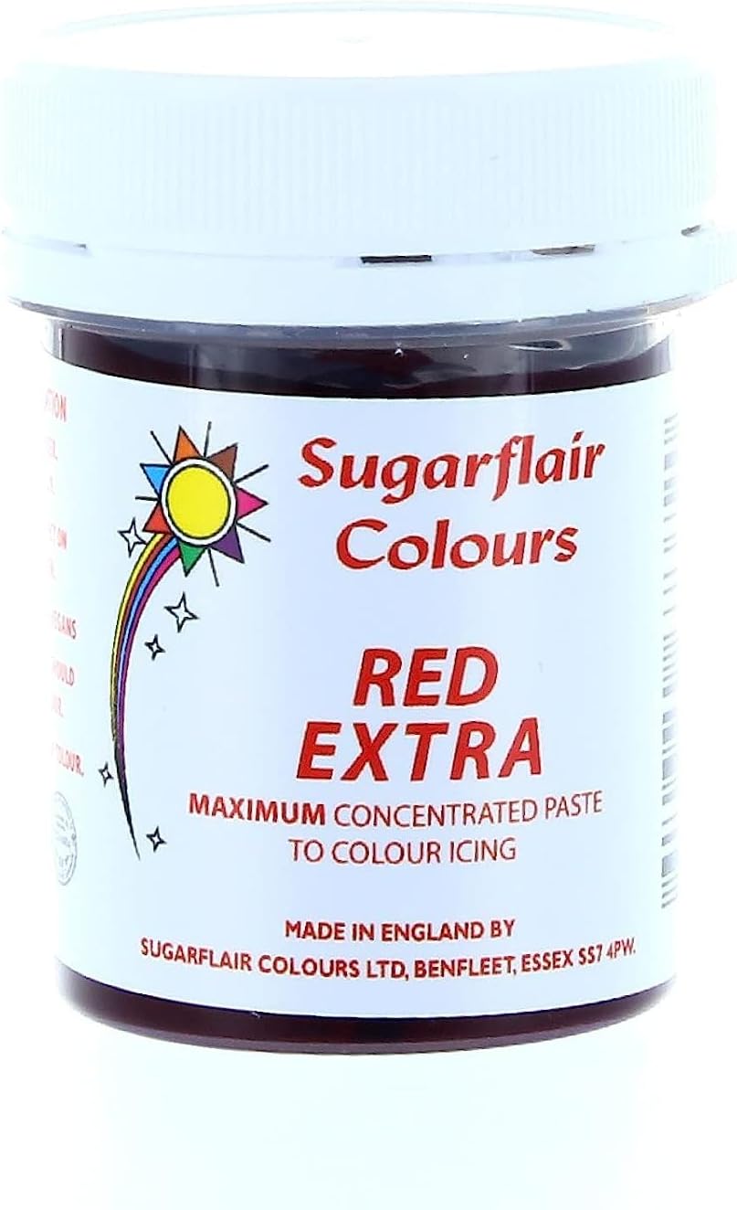 Sugarflair Red Extra Maximum Concentrated Food Colouring Paste 42g