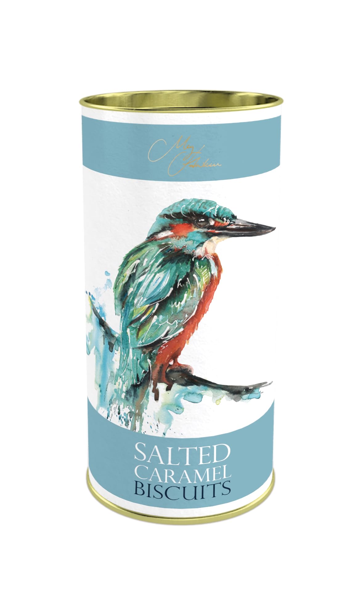 Meg Hawkins - The Kingfisher Salted Caramel Biscuits, 160g Gift Tin