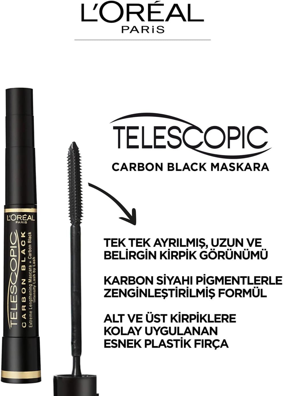 L'Oréal Paris - Telescopic Mascara Extra Black (8 ml) 3