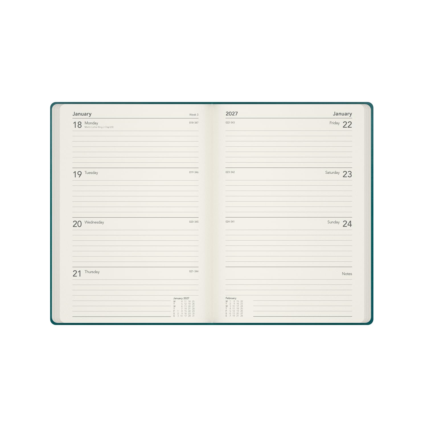 Collins 2026-2027 Mid/Academic Year Planner - A5 Week-to-View Diary | Hardcover | Blue