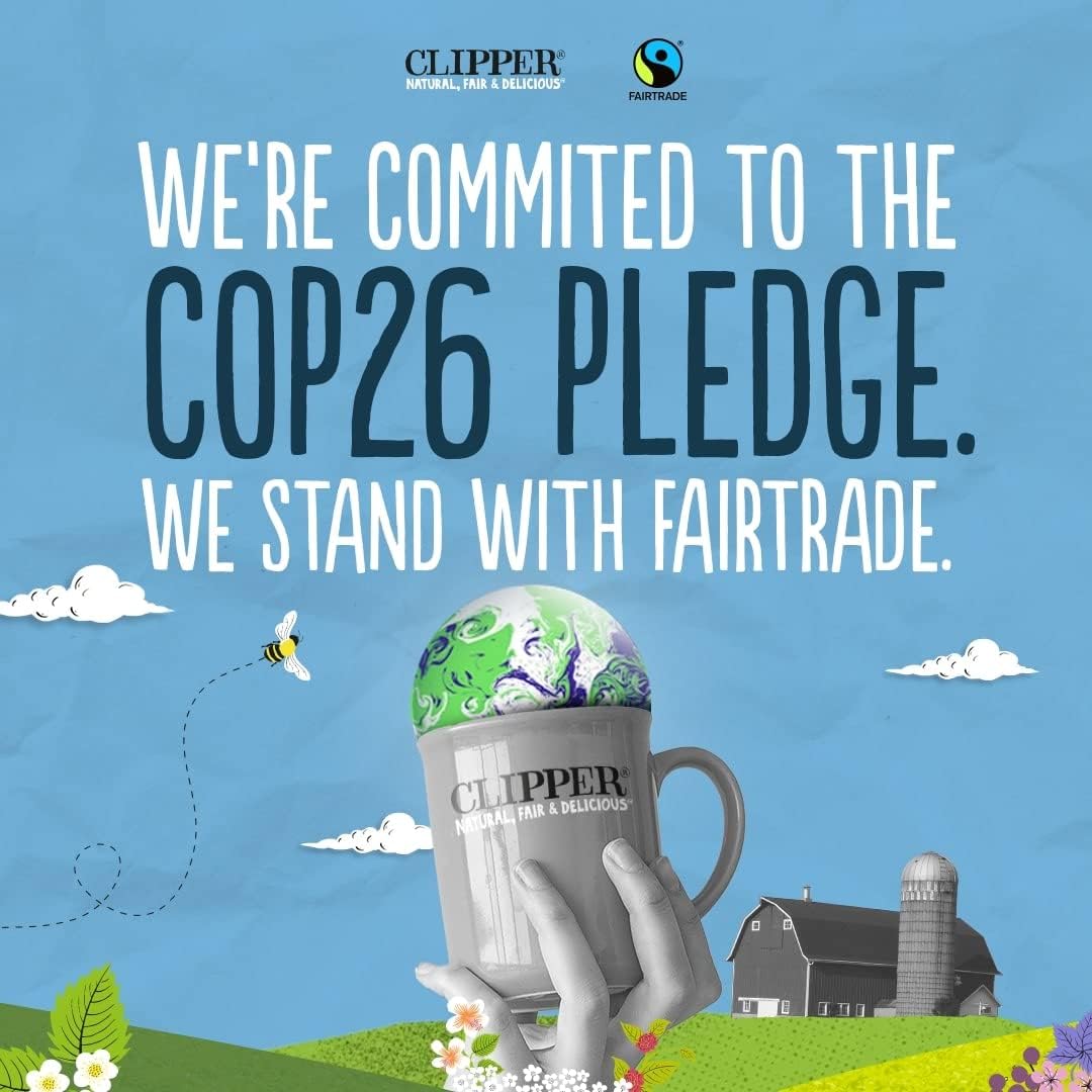 Clipper Organic Everyday Fairtrade Teabags | 80 Black Tea Bags | Unbleached, Biodegradable