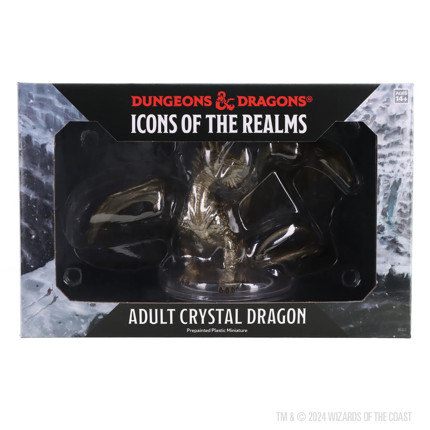 WizKids D&D Icons of the Realms Adult Crystal Dragon Miniature 6