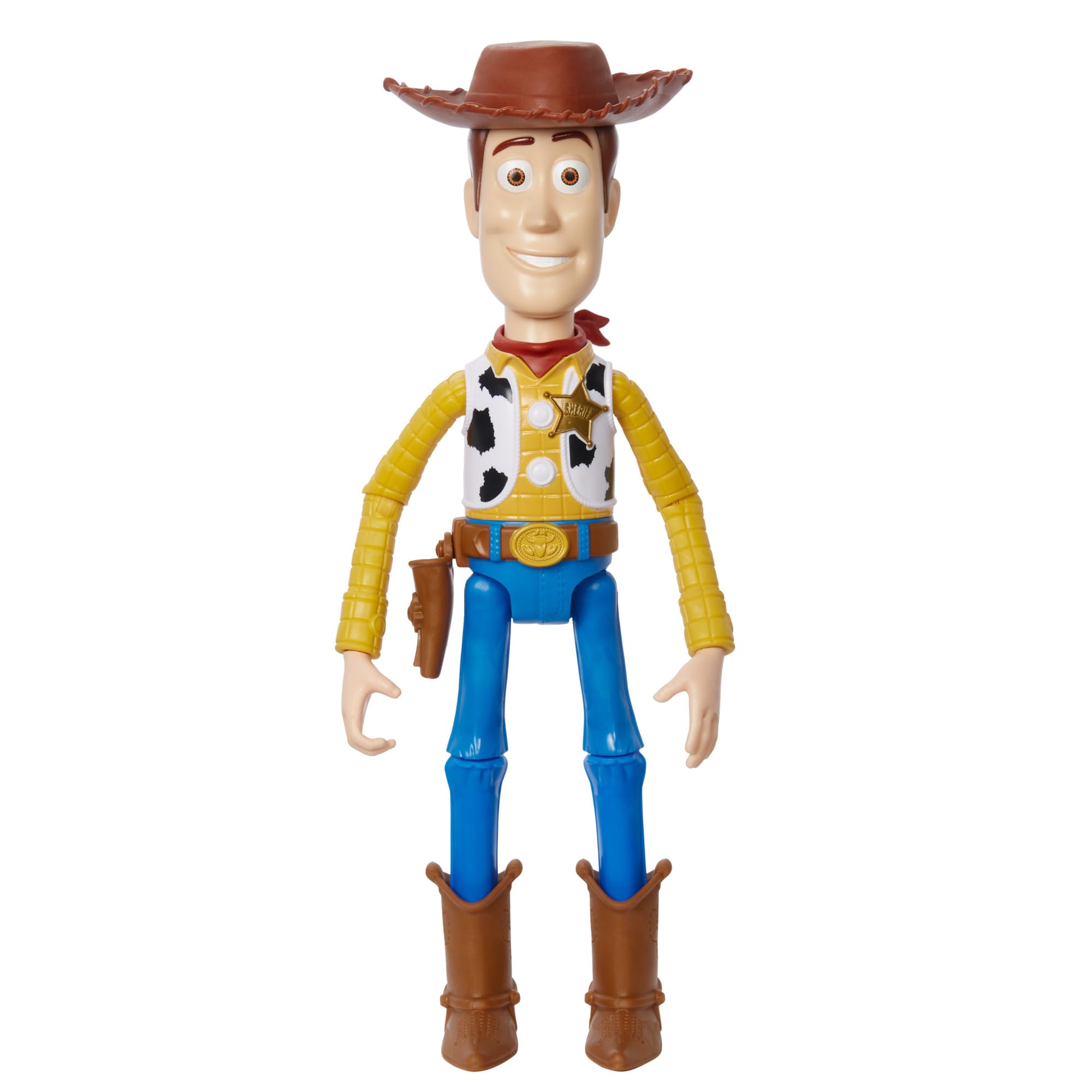 Mattel Disney Pixar Woody 12-inch Action Figure - Highly Posable Movie Collectible for Kids 3+ 5