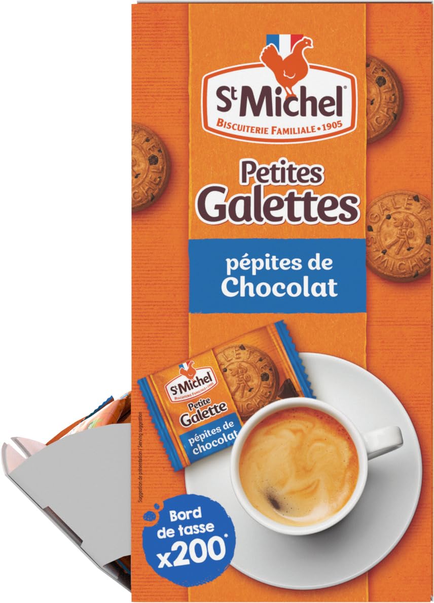 St Michel - Small Pure-Butter & Chocolate Chips French Galettes - Coffee Size 3