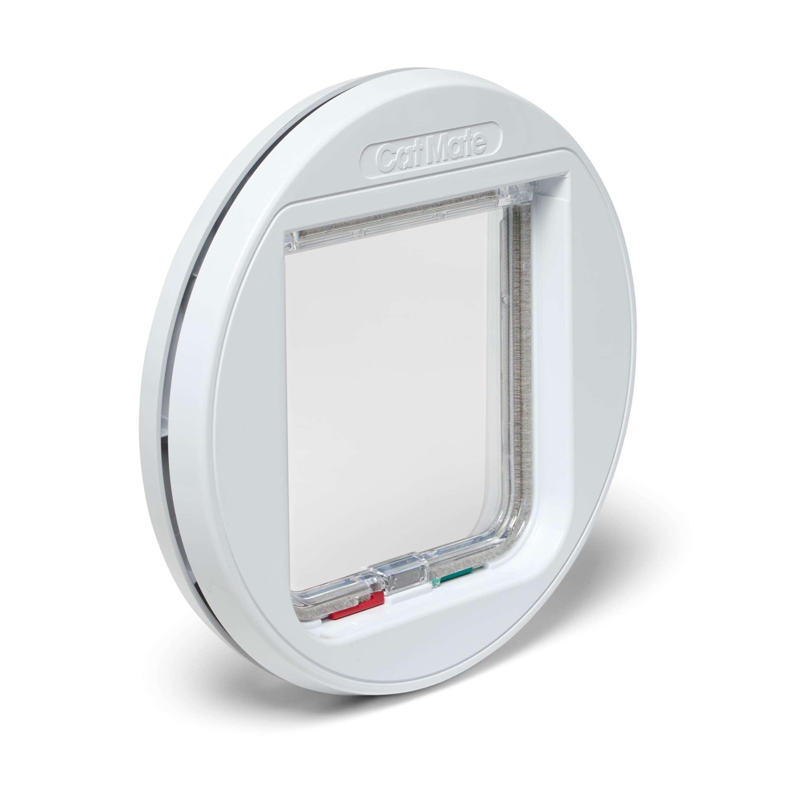 Cat Mate 4-Way Locking Glass Fitting Cat Flap for Small/Average Cats & Small Dogs | Medium Size