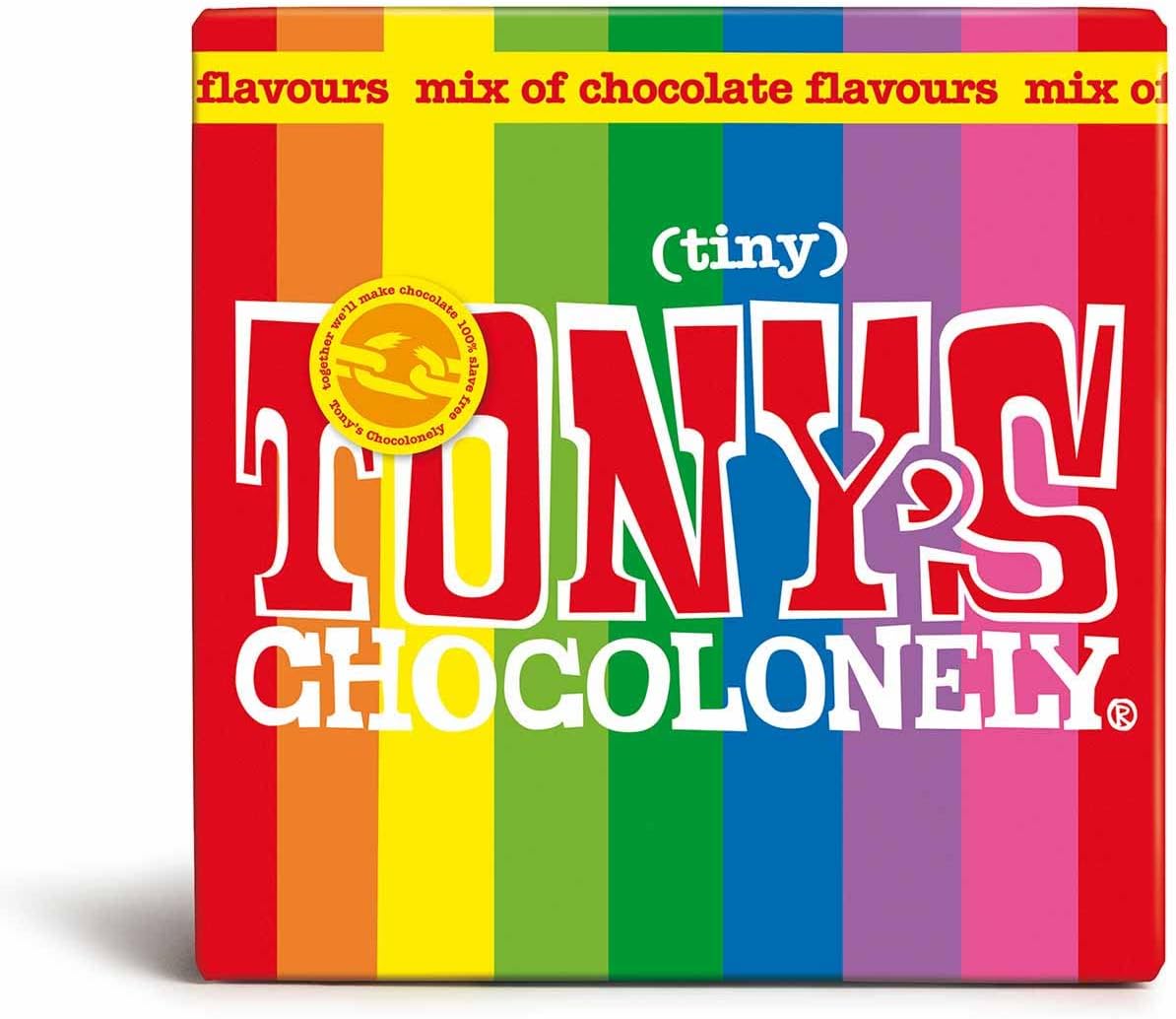 Tony's Chocolonely Tiny Tony's Chocolate Gift Box - 180g, Assorted Mini Fairtrade Chocolates
