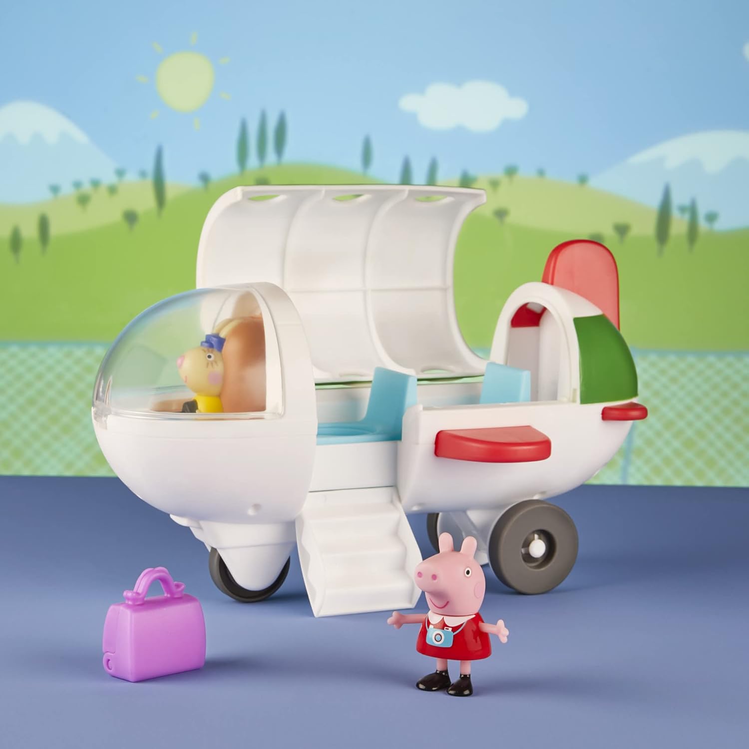 Peppa Pig F3557 Adventures Plane Playset - Rolling Vehicle with Peppa Figure, Ages 3+ 8