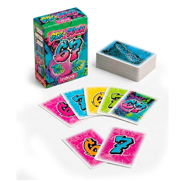 inoua Six-Seven Card Game - Fast Reflex, 2-7 Players, Ages 6-70, 6-7 Min Rounds 7
