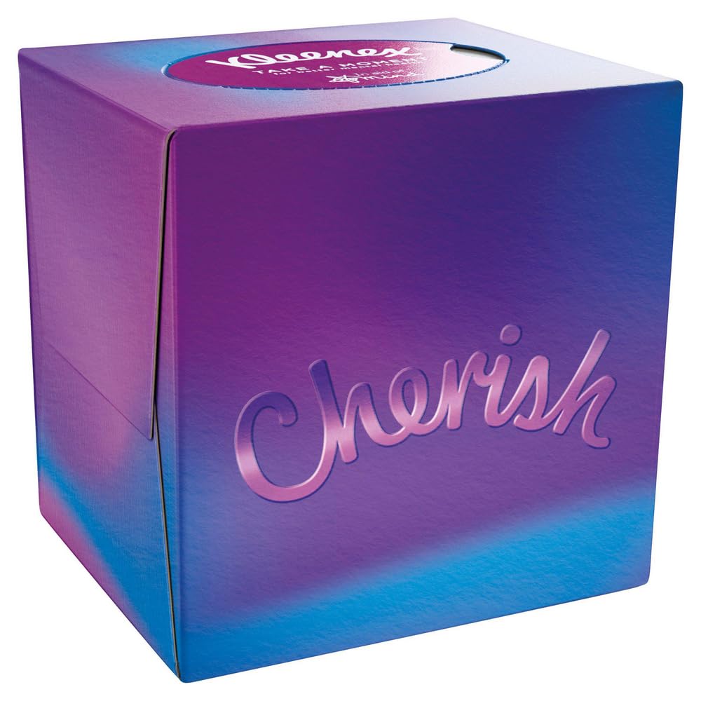 Kleenex Single Cube Tissue Box in aid of Mind | 48 Unscented Sheets | Multicolor 5
