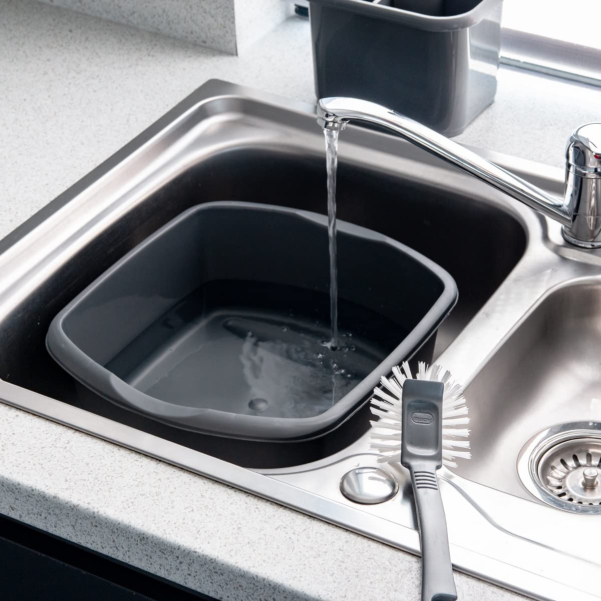 Addis 8L Small Rectangular Bowl Metallic Silver 5