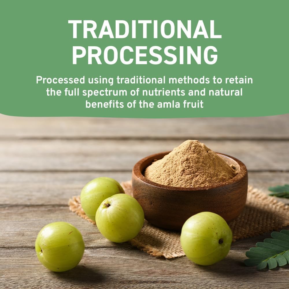 HANDPICK Amla Powder (500g) - Raw Indian Gooseberry Powder from Maharashtra | Non-GMO, Resealable Pouch 4