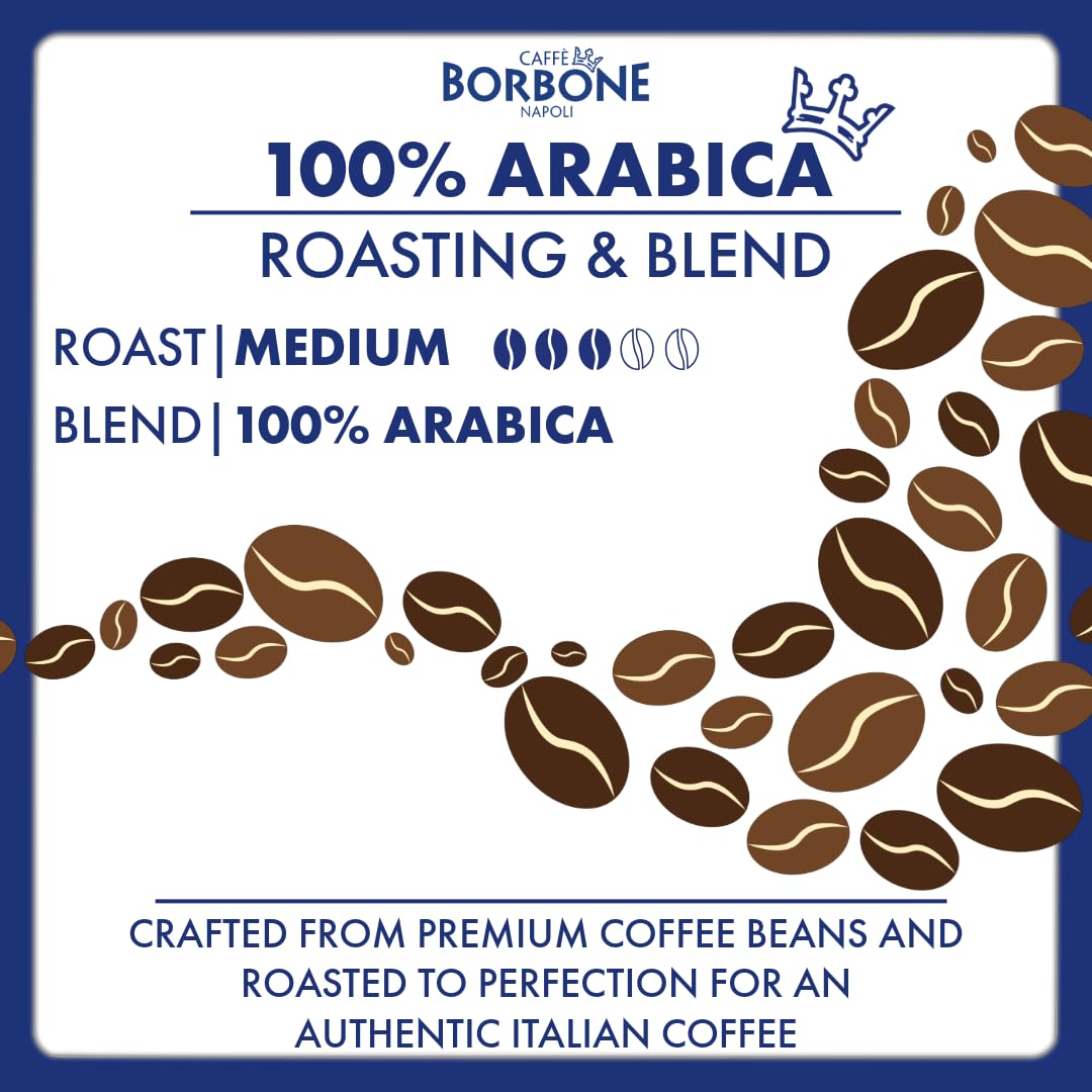 Caffè Borbone 100% Arabica Whole Coffee Beans - Authentic Neapolitan Espresso | 1kg