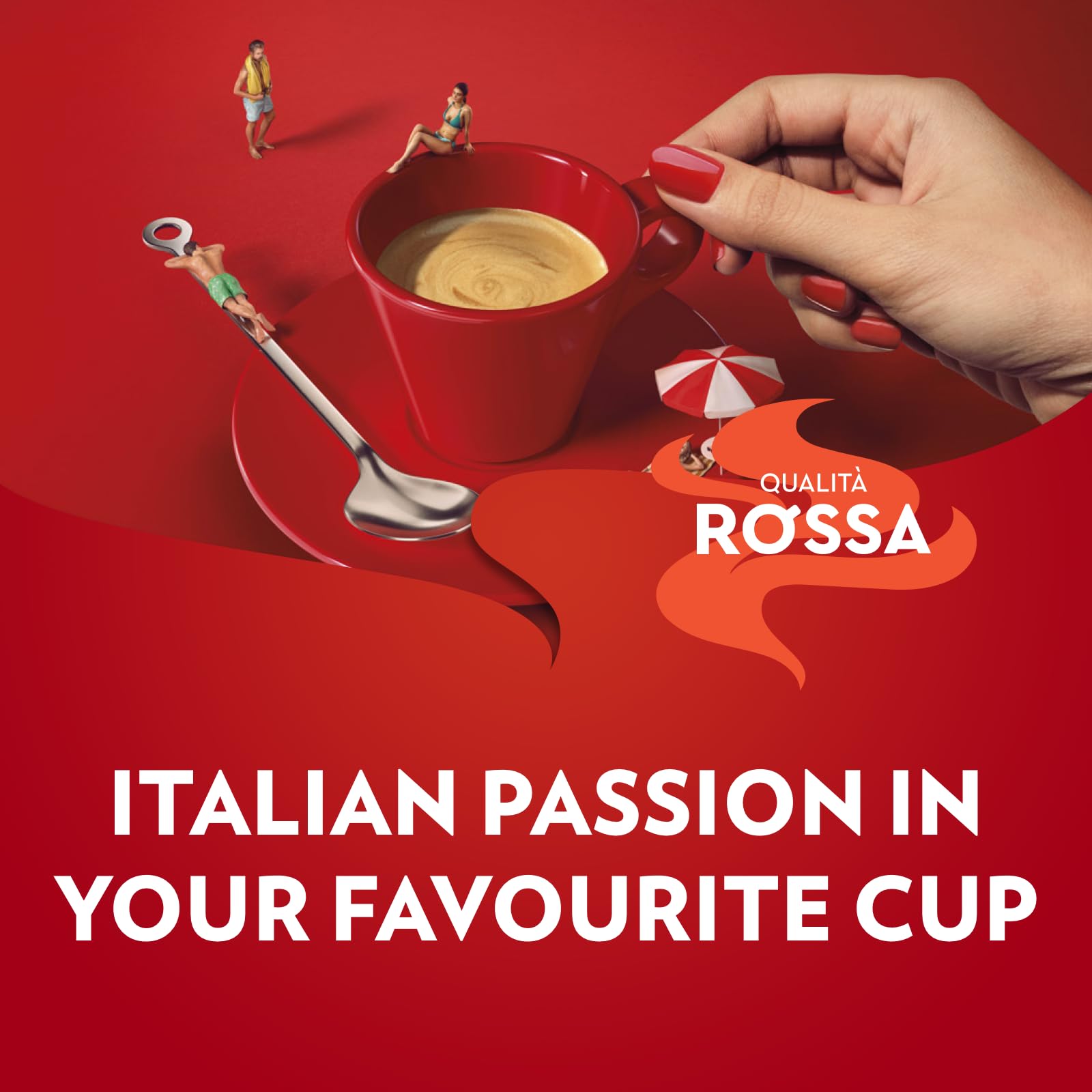 Lavazza Qualità Rossa Ground Coffee - Rich & Full-Bodied | Medium Roast | 1 kg