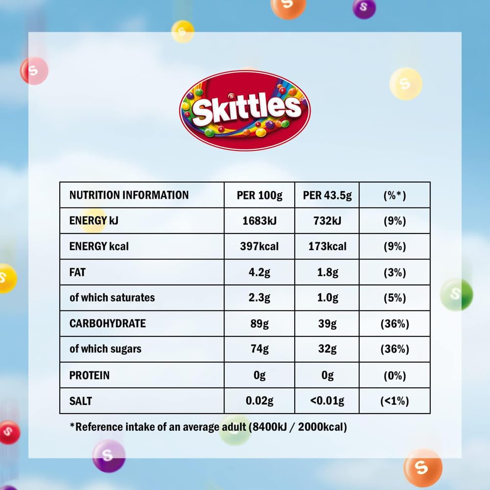 Skittles Fruit Flavoured Chewy Sweets Bag - 1kg Vegan Bulk Candy 3