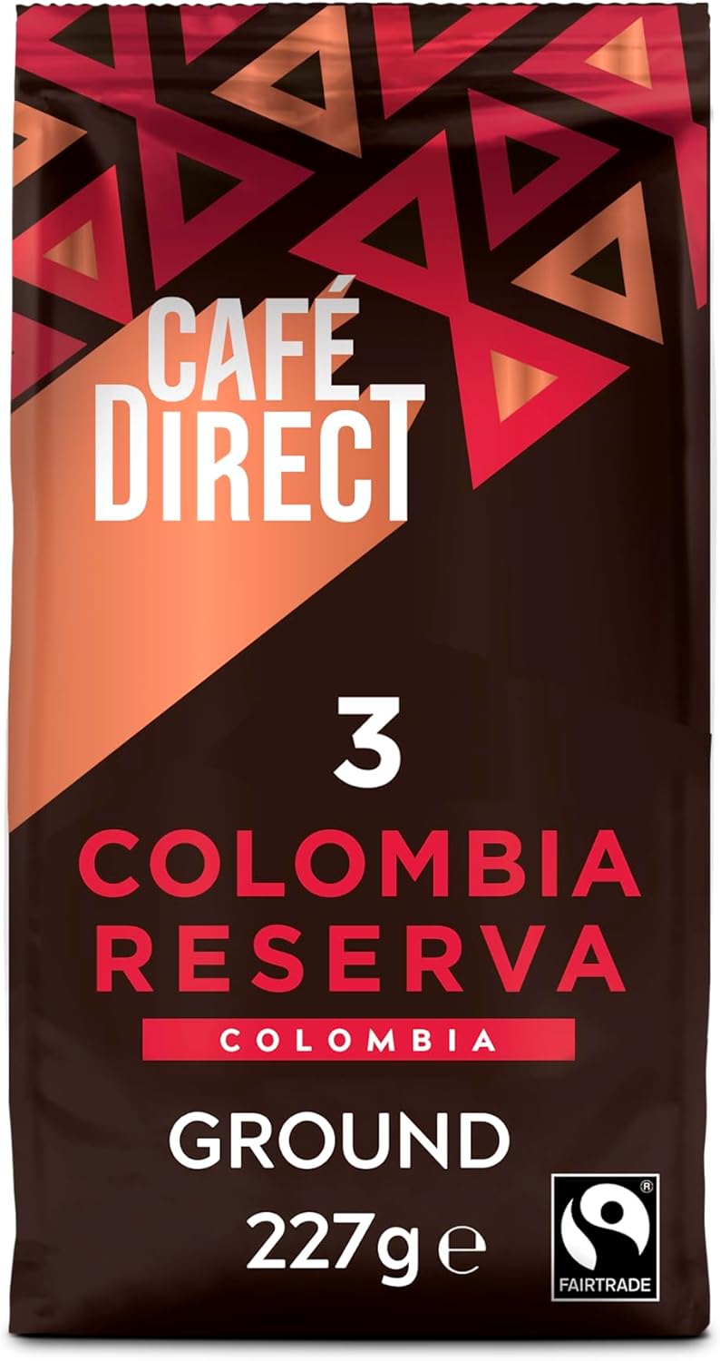Cafédirect Cauca Valley Colombia Fairtrade Ground Arabica Coffee 227g (Pack of 6)