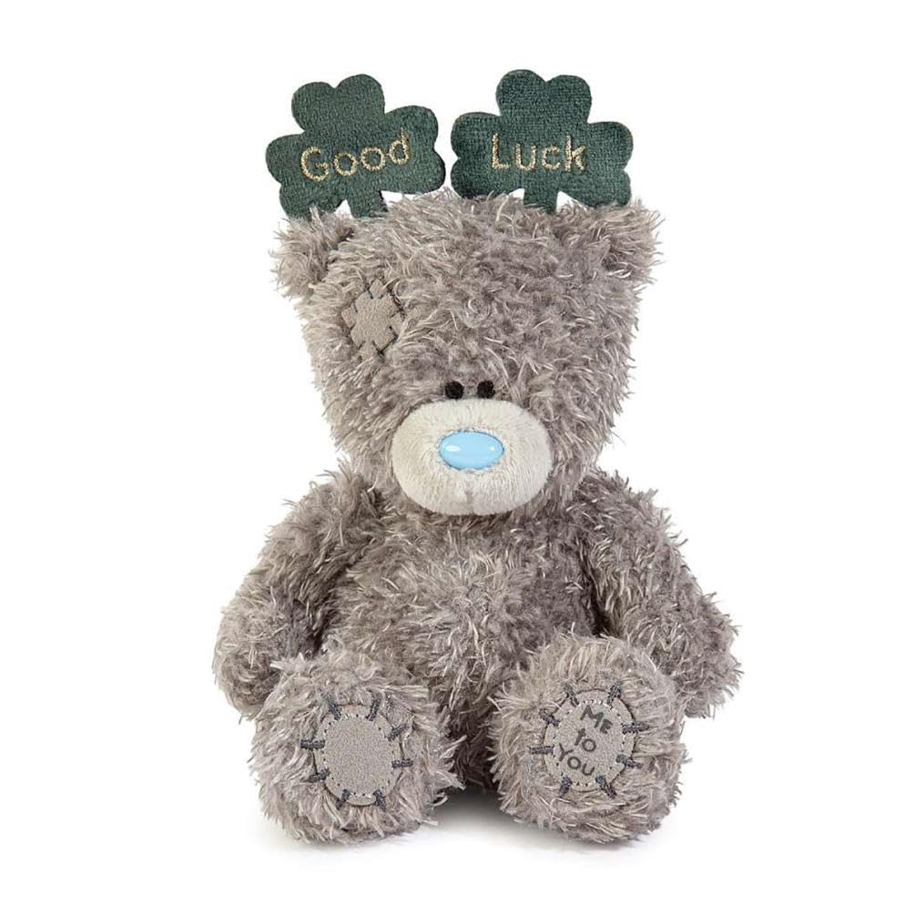 Me To You Tatty Teddy Good Luck Bear Plush | 10cm High | Clover Deely Boppers