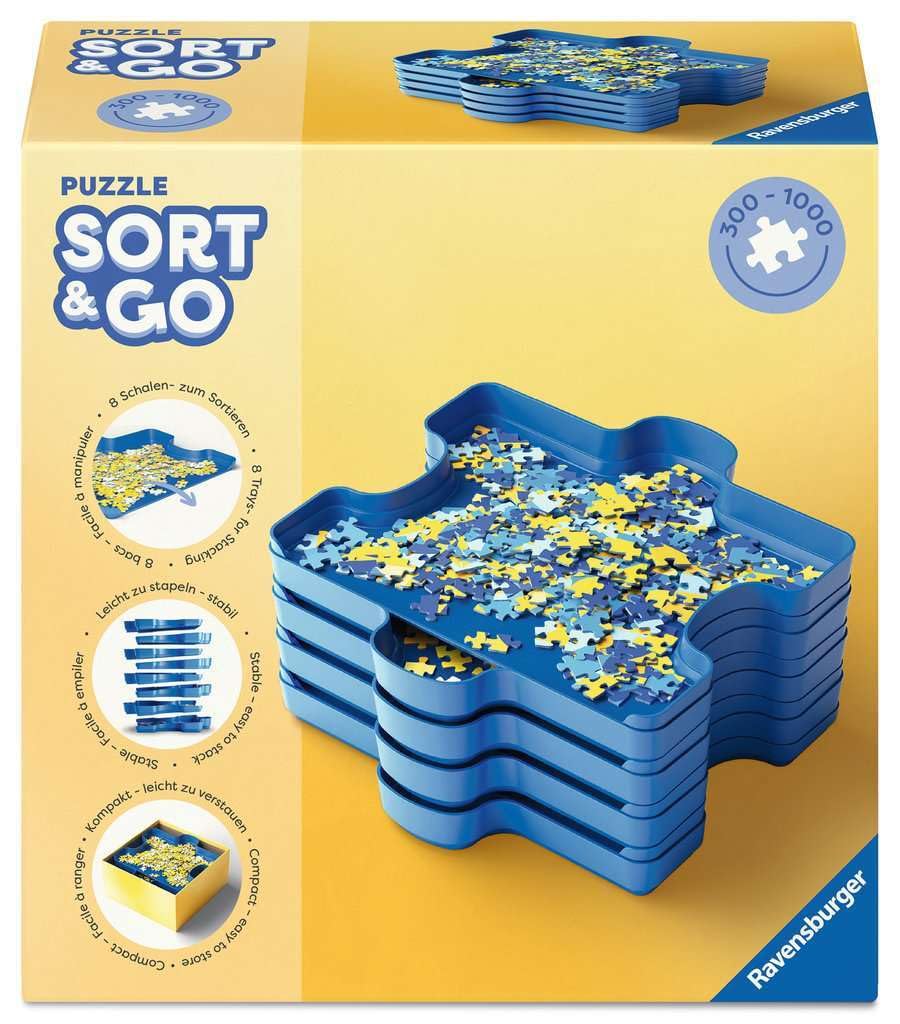 Ravensburger Puzzle Sort & Go Sorting Trays - 8 Stackable Trays for Jigsaw Organization 7