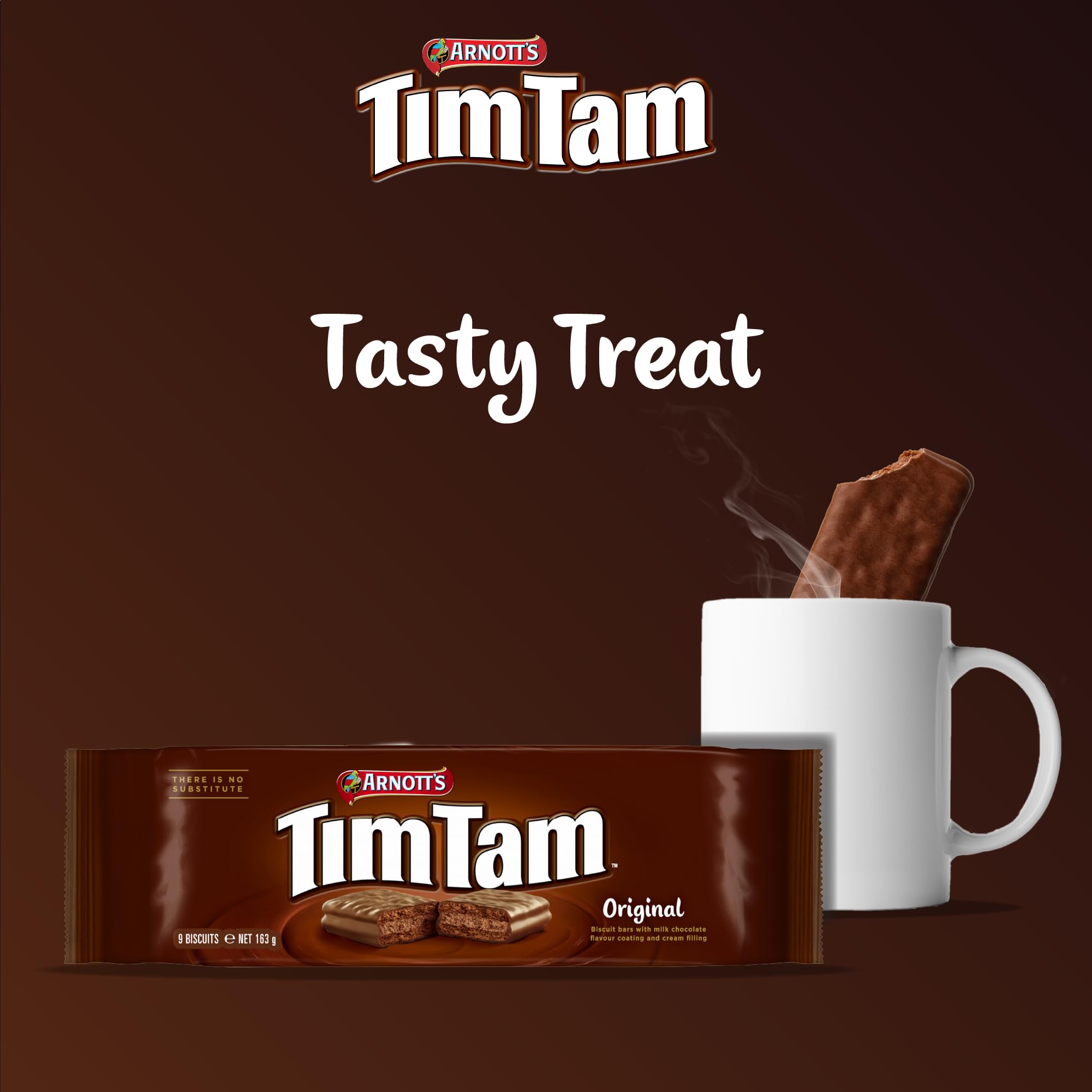 Tim Tam - Original Milk Chocolate Coated Biscuit Bars (163g) 4
