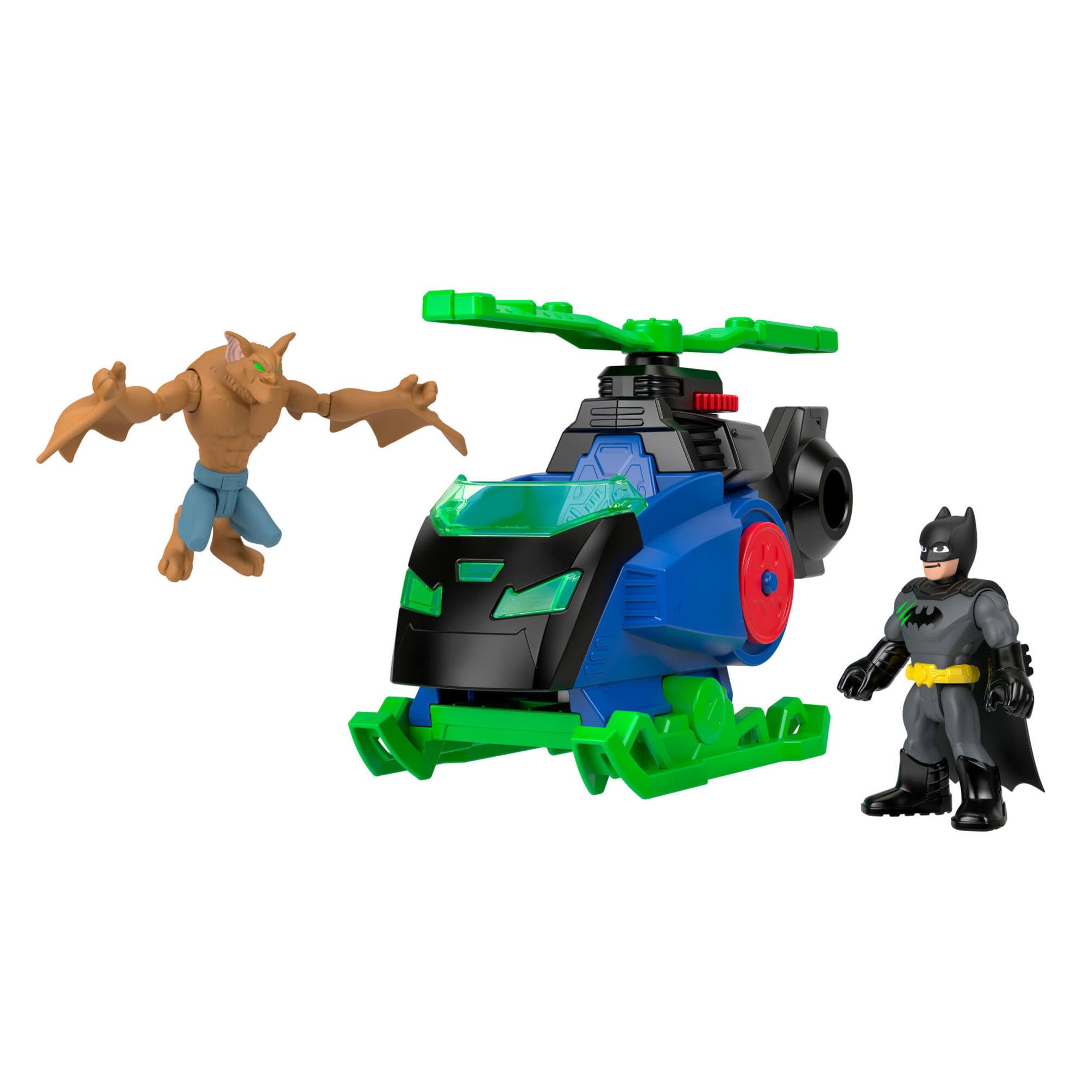 Imaginext DC Super Friends Batcopter Playset with Batman & Man-Bat Figures | Ages 3+