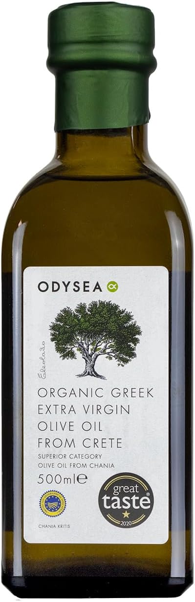 Odysea Organic Greek Extra Virgin Olive Oil, PGI Chania, 500 ml