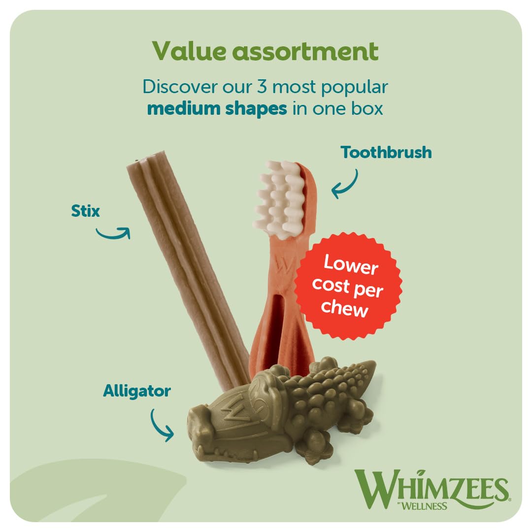WHIMZEES Variety Box Dental Sticks for Medium Dogs | 28 Count | Low Calorie 2