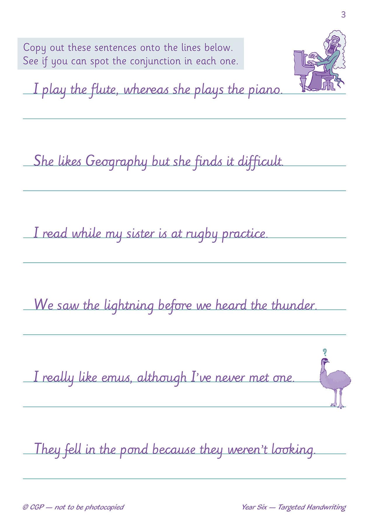 CGP KS2 English Targeted Practice Book - Handwriting Year 6 | Catch-up & Home Learning Aid 4