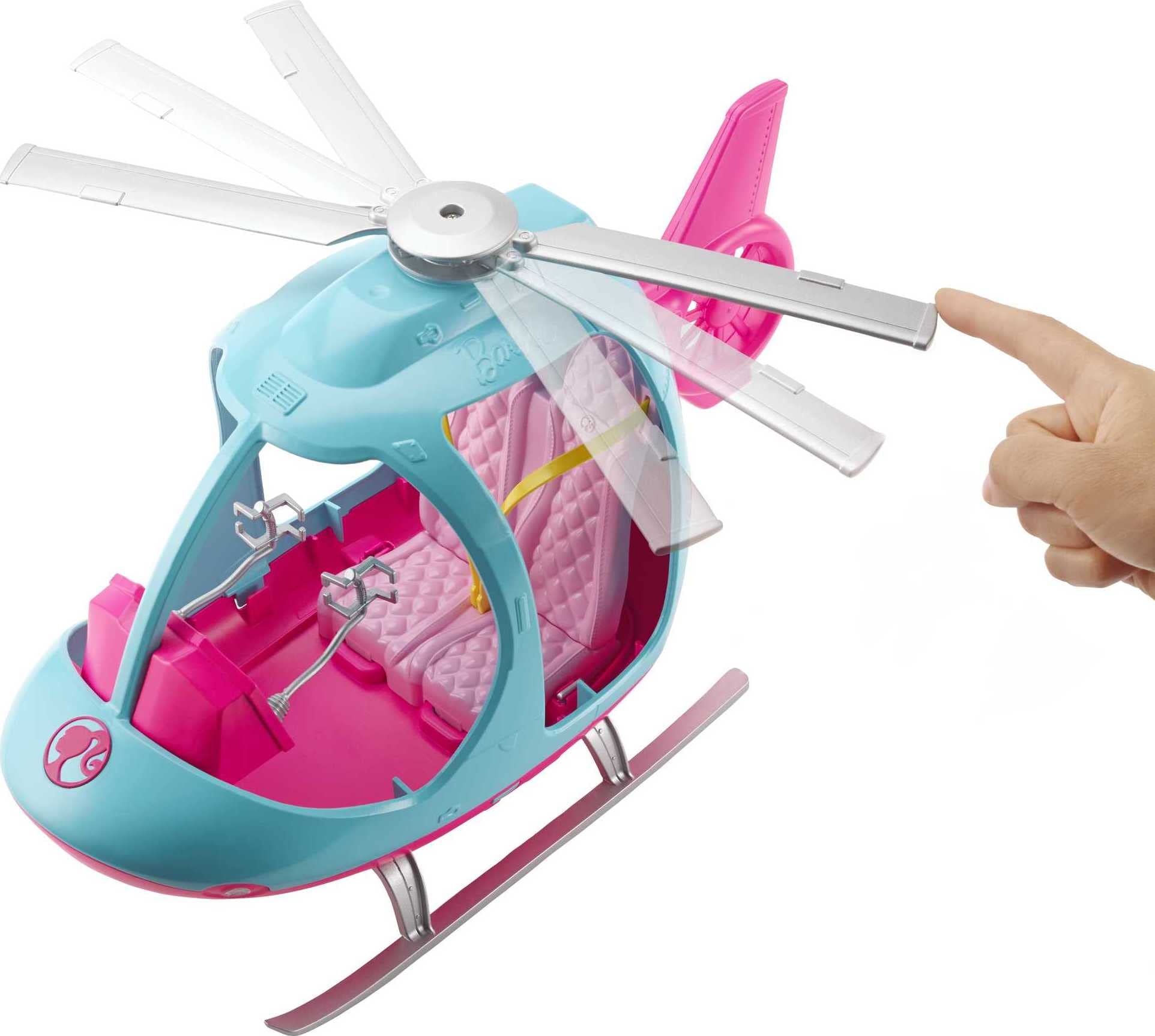 Barbie Helicopter - Spinning Rotor Vehicle for Imaginative Play (Ages 3-8) 3