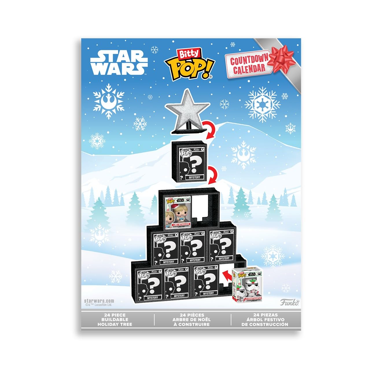 Funko Star Wars Bitty POP! Advent Calendar - 24 Day Countdown | Ages 3+